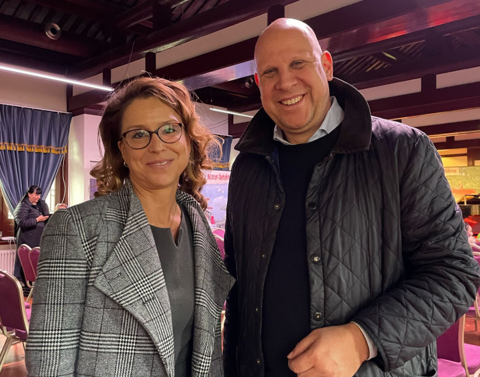 mit Carola Veit, Präsidentin der Hamburgischen Bürgerschaft (2024)